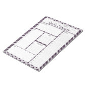 Paarse Chevron Daily Planner Notitieblok (Schuin)