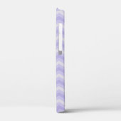 Paarse chevron gepatterde douanenaam Case-Mate iPhone case (Achterkant / Links)