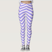Paarse Chevron Leggings (Voorkant)
