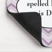 Paarse Chevron Mousepad - Stress / Desserts Muismat (Hoek)