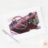 Paarse Chevy Bel Air Rechthoekige Sticker (Envelop)