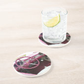 Paarse Chevy Bel Air Zandsteen Onderzetter (Zijkant)