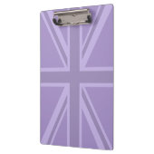 Paarse Chic Keep Calm and Jouw tekst Union Jack Klembord (Links)