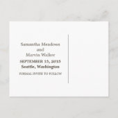 Paarse Chic Steampunk Foto slaat het Briefkaart Da (Achterkant)