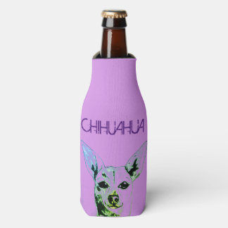 Paarse Chihuahua thema fleskoeler Flesjeskoeler