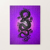 Paarse Chinese draak Legpuzzel (Verticaal)