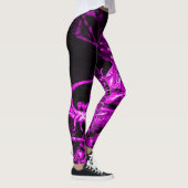 Paarse Chinese drakenkunst Leggings (Rechts)