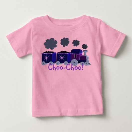 Paarse Choo Choo Train Shirt (Voorkant)
