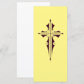 Paarse christelijk kruis (Voorkant / Achterkant)