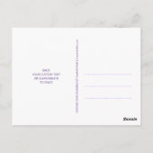 Paarse Christelijke Symbool Uitnodiging tot Pasen (Achterkant)