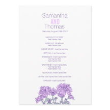 Paarse chrysanthemum-rackkaart