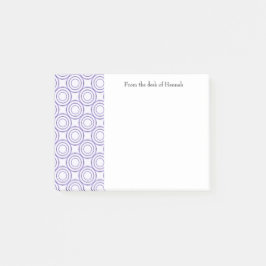 Paarse  Cirkelpatroon Aangepaste notities Post-it® Notes