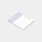 Paarse Cirkelpatroon Aangepaste notities Post-it® Notes (Schuin)