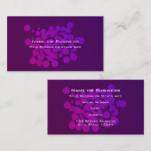 Paarse cirkels Abstracte achtergrond Visitekaartje (Voorkant / Achterkant)