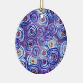 Paarse cirkels decoratief Ornament (Rechts)