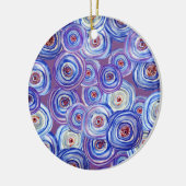 Paarse cirkels decoratief Ornament (Links)