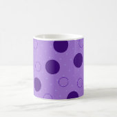 Paarse cirkels en Stippen met patroon Koffiemok (Center)
