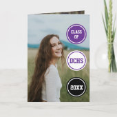 Paarse cirkels Foto Afstuderen (Voorkant)