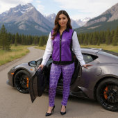 Paarse Cirkels Leggings