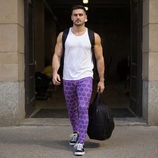 Paarse Cirkels Leggings