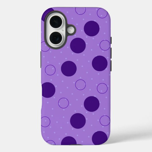 Paarse cirkels met patroon Case-Mate iPhone case (Achterkant)