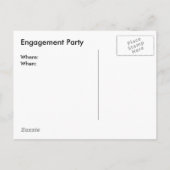 Paarse Clematis Aankondigingskaart (Achterkant)