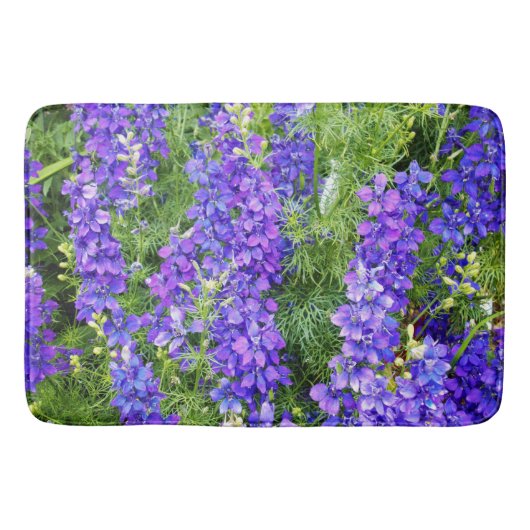 Paarse Clematis bloeit in bloei, Memory Foam Bath Badmat (Voorkant)
