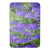 Paarse Clematis bloeit in bloei, Memory Foam Bath Badmat (Voorkant Verticaal)