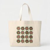 Paarse Clematis Bloem Grote Tote Bag (Voorkant)