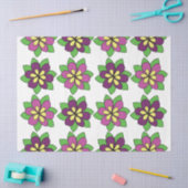 Paarse Clematis Bloem Tissuepapier (Craft)