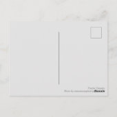 Paarse Clematis Briefkaart (Achterkant)