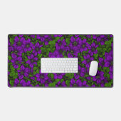 Paarse Clematis Bureaumat (Keyboard & Muis)