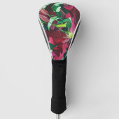Paarse Clematis Floral Golfheadcover (Voorkant)
