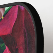 Paarse Clematis Floral Pickle Ball Paddle (Links Detail)