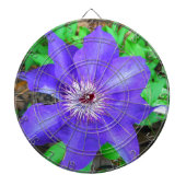 Paarse Clematis Flower Dartbord (Voorkant)