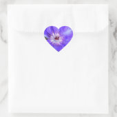 Paarse Clematis Flower Hart Sticker (Tas)