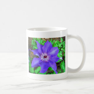 Paarse Clematis Flower Koffiemok