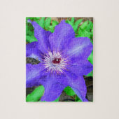 Paarse Clematis Flower Legpuzzel (Verticaal)