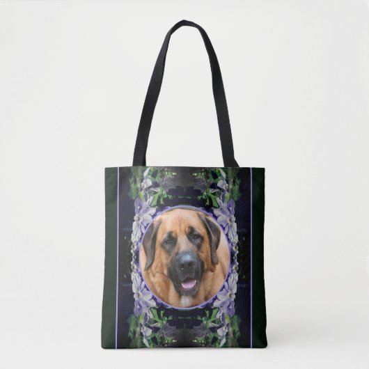 Paarse Clematis Flower Lijst Creëer Uw eigen foto Tote Bag (Voorkant)