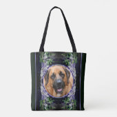Paarse Clematis Flower Lijst Creëer Uw eigen foto Tote Bag (Achterkant)