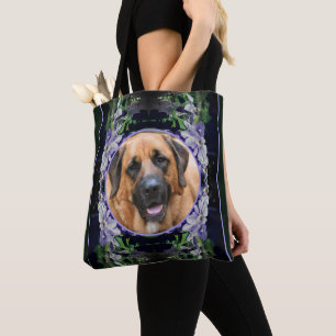 Paarse Clematis Flower Lijst Creëer Uw eigen foto Tote Bag