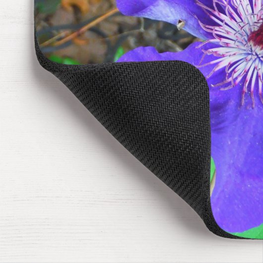 Paarse Clematis Flower Muismat (Hoek)