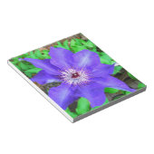 Paarse Clematis Flower Notitieblok (Schuin)