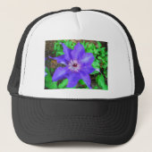 Paarse Clematis Flower Trucker Pet (Voorkant)