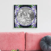 Paarse Clematis Frame Maak Je Eigen Foto Canvas Afdruk (Insitu (Woonkamer))