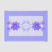 Paarse Clematis Happy Occasion Geschenkpapier Tissuepapier (Voorkant)