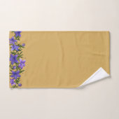 Paarse "Clematis" met het afvuren op de Perzikacht Bad Handdoek (Handdoek)