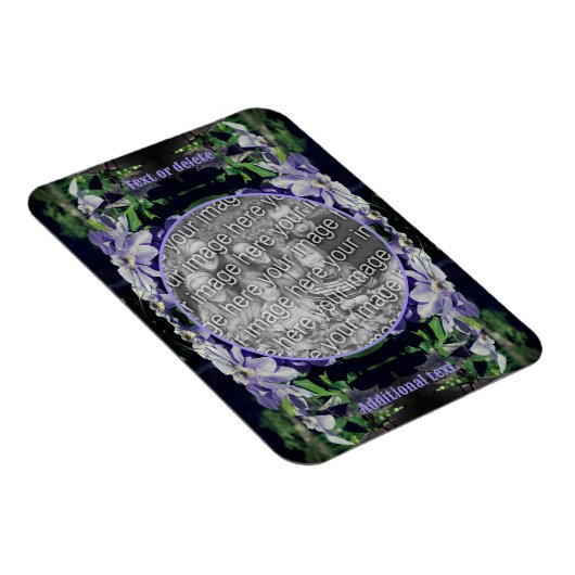 Paarse clematis op hek Lijst Voeg je foto toe Magneet (Rechterzijde)