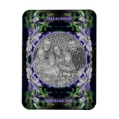 Paarse clematis op hek Lijst Voeg je foto toe Magneet (Verticaal)