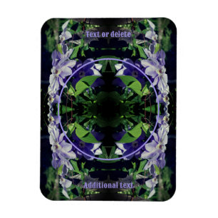 Paarse clematis op hek Lijst Voeg je foto toe Magneet